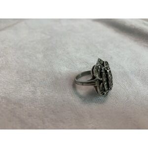 Vintage Sterling Silver 18k White Gold Electroplate Size 5.5 5 1/2